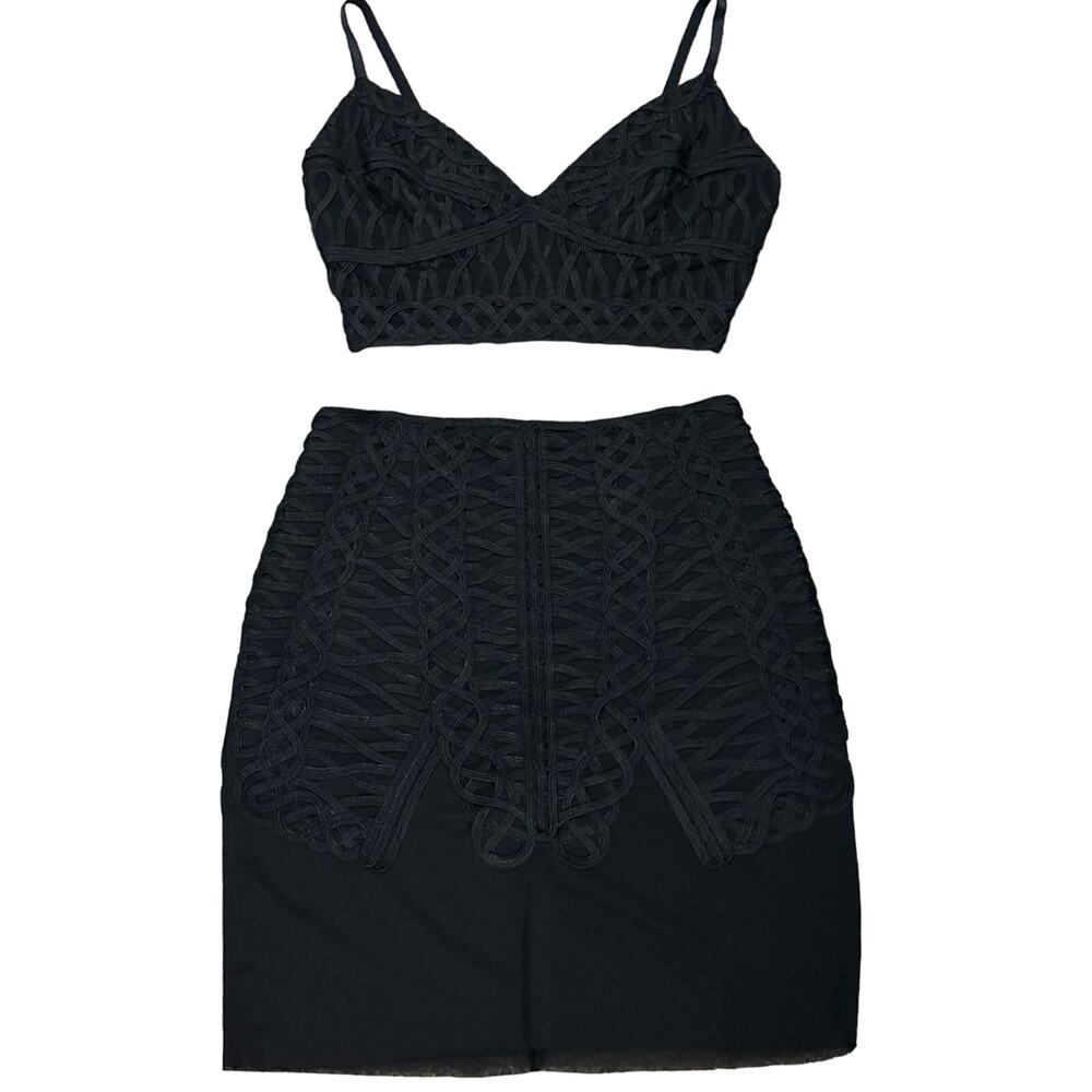 Bebe Lace Skirt Set